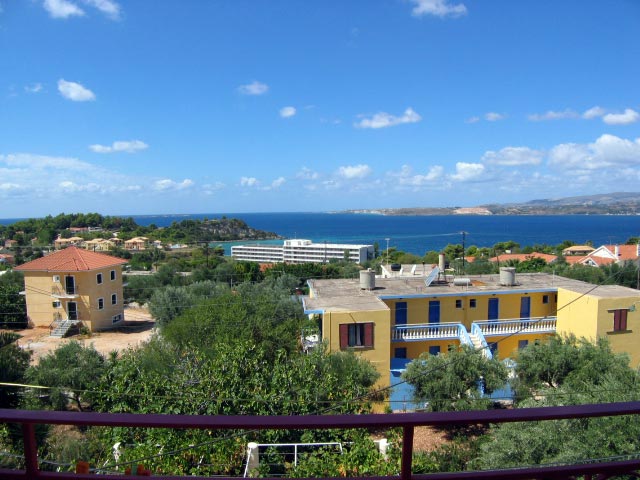 Image View from the Balcony Stefanos Studios Lassi Kefalonia CLICK TO ENLARGE